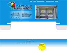 Tablet Screenshot of malermeister-schmeckebier.de